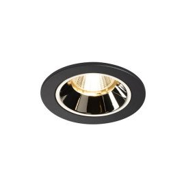 Numinos DL S plafonnier encastré LED noir/chromé 3000K 20°