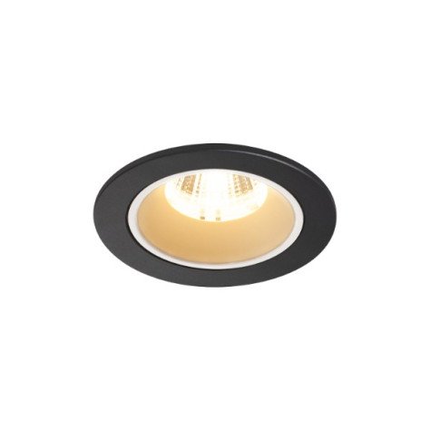 Numinos DL S plafonnier encastré LED noir/blanc 3000K 40°