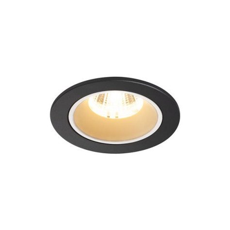 Numinos DL S plafonnier encastré LED noir/blanc 3000K 55°