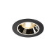 Numinos DL S plafonnier encastré LED noir/chromé 3000K 55°