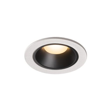 Numinos DL S plafonnier encastré LED blanc/noir 3000K 40°