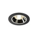 Numinos DL S plafonnier encastré LED noir/chromé 4000K 20°