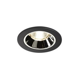 Numinos DL S plafonnier encastré LED noir/chromé 4000K 40°