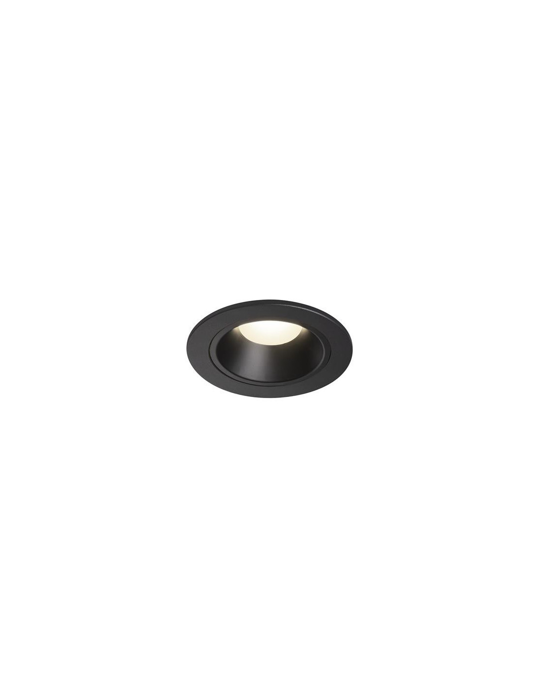 Numinos DL S plafonnier encastré LED noir/noir 4000K 55°