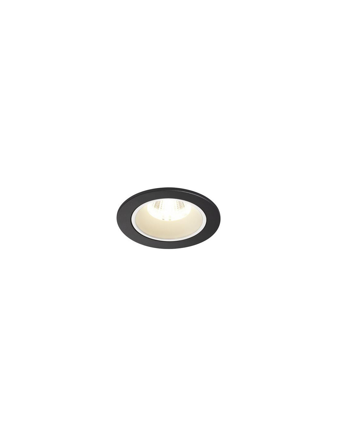 Numinos DL S plafonnier encastré LED noir/blanc 4000K 55°