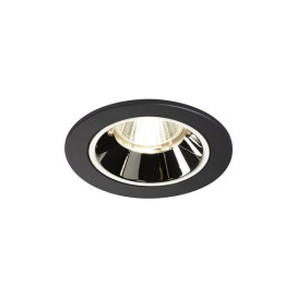 Numinos DL S plafonnier encastré LED noir/chromé 4000K 55°