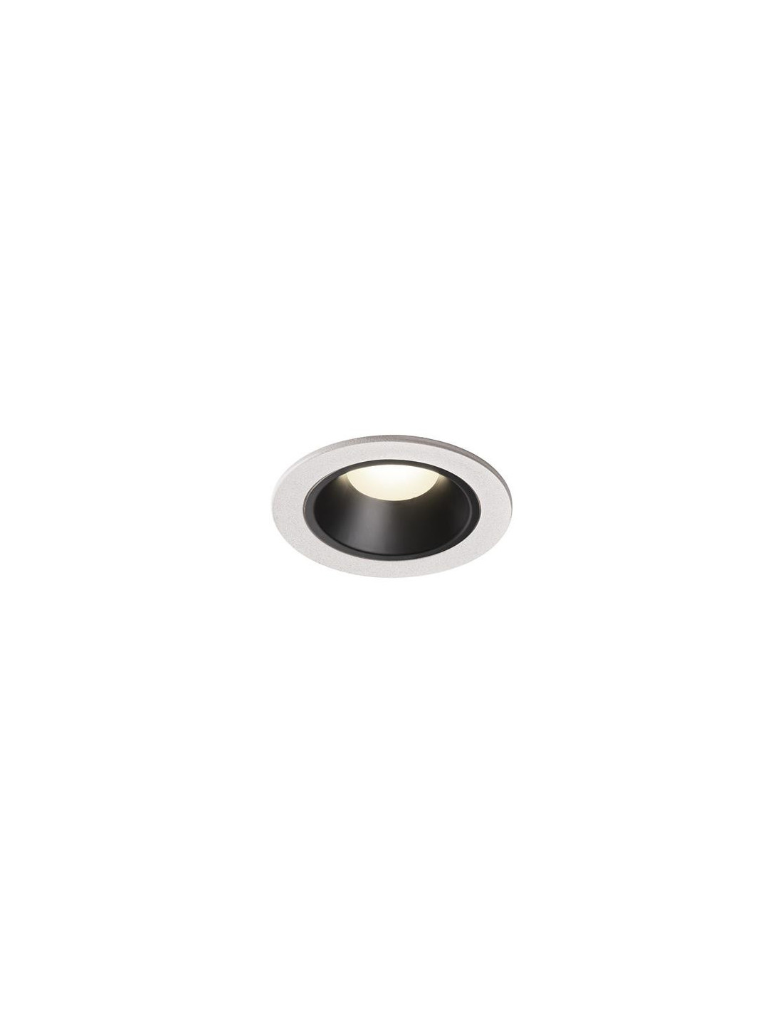 Numinos DL S plafonnier encastré LED blanc/noir 4000K 55°