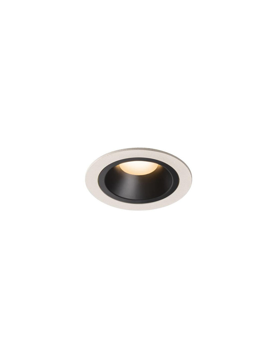 Numinos DL M plafonnier encastré LED blanc/noir 2700K 40°