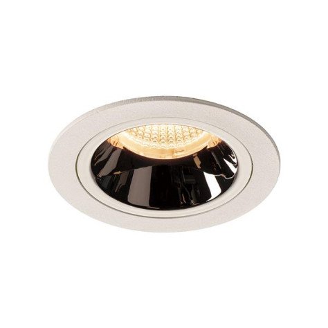 Numinos DL M plafonnier encastré LED blanc/chromé 2700K 40°