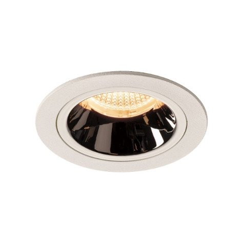 Numinos DL M plafonnier encastré LED blanc/chromé 2700K 55°