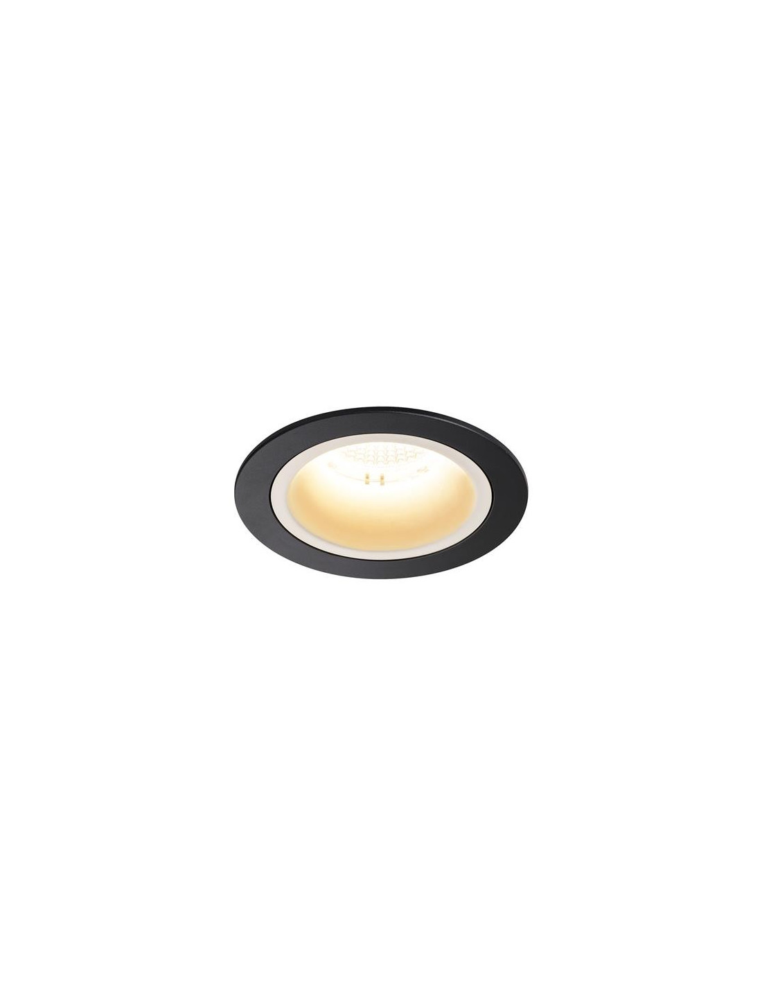 Numinos DL M plafonnier encastré LED noir/blanc 3000K 55°