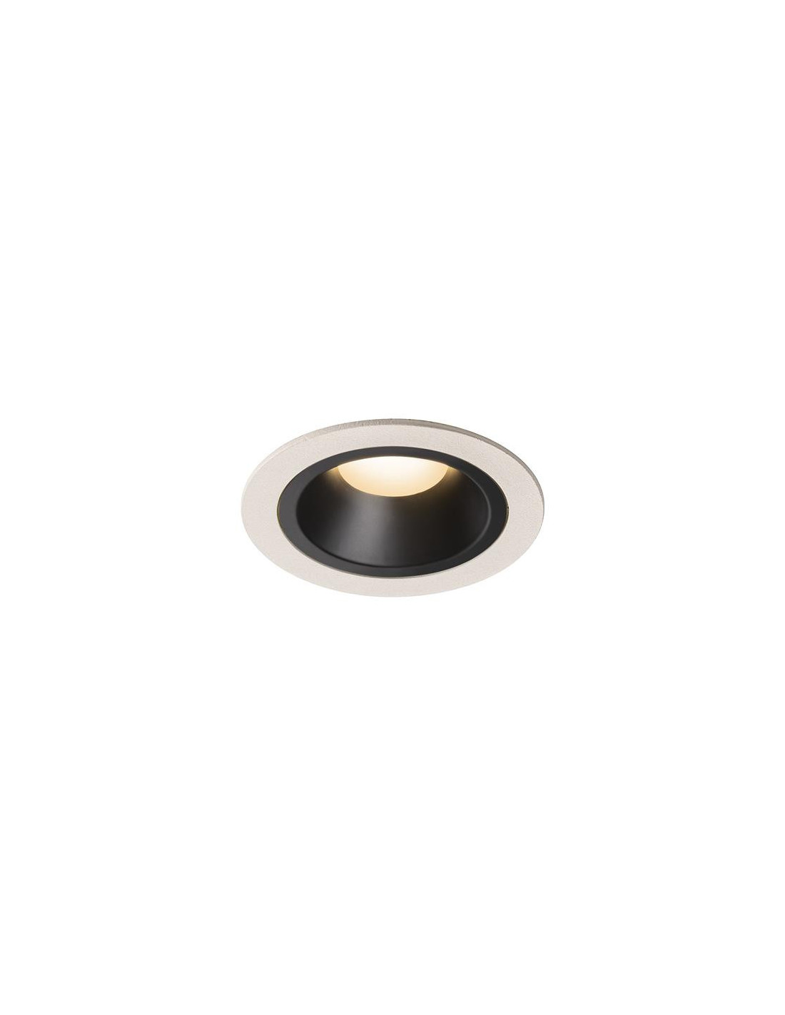 Numinos DL M plafonnier encastré LED blanc/noir 3000K 20°