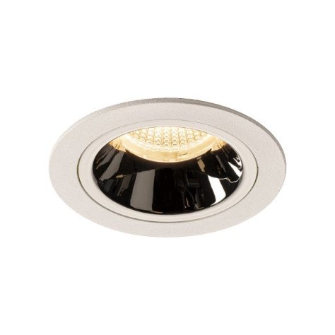 Numinos DL M plafonnier encastré LED blanc/chromé 3000K 40°