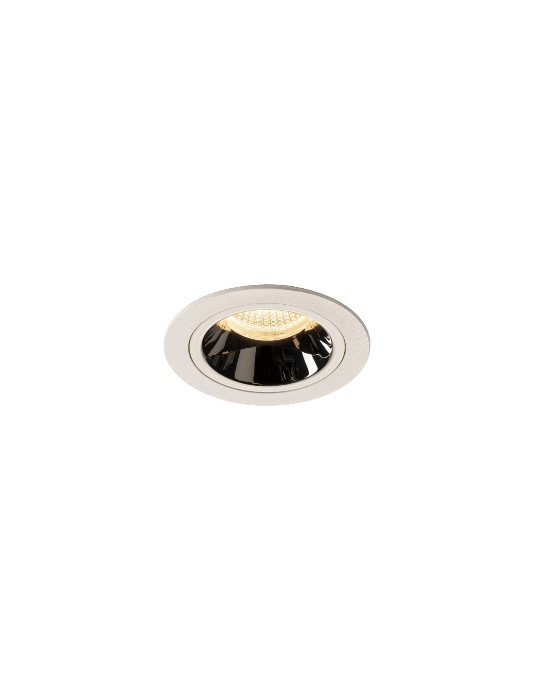 Numinos DL M plafonnier encastré LED blanc/chromé 3000K 40°