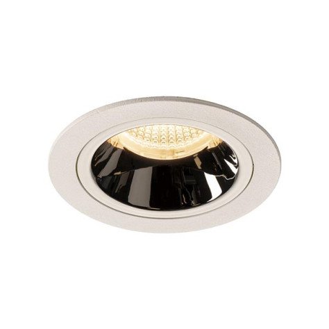 Numinos DL M plafonnier encastré LED blanc/chromé 3000K 55°