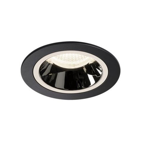 Numinos DL M plafonnier encastré LED noir/chromé 4000K 20°