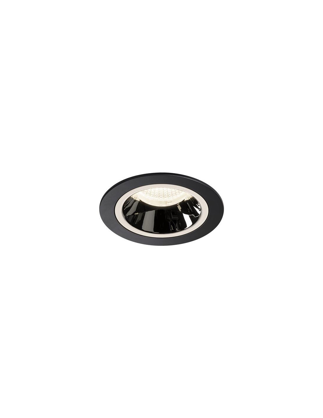 Numinos DL M plafonnier encastré LED noir/chromé 4000K 20°