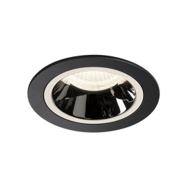 Numinos DL M plafonnier encastré LED noir/chromé 4000K 40°