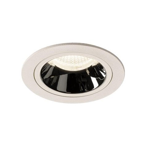 Numinos DL M plafonnier encastré LED blanc/chromé 4000K 55°