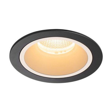 Numinos DL L plafonnier encastré LED noir/blanc 2700K 20°