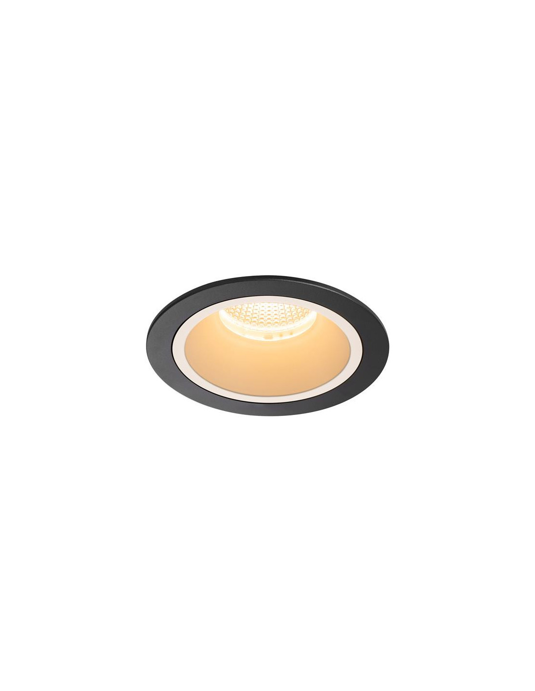 Numinos DL L plafonnier encastré LED noir/blanc 2700K 20°