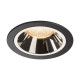 Numinos DL L plafonnier encastré LED noir/chromé 2700K 20°