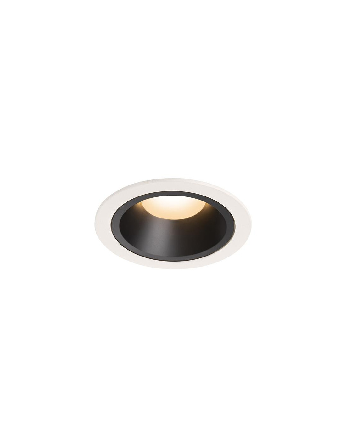 Numinos DL L plafonnier encastré LED blanc/noir 2700K 20°