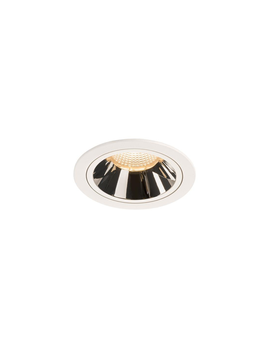 Numinos DL L plafonnier encastré LED blanc/chromé 2700K 55°