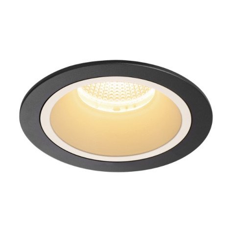 Numinos DL L plafonnier encastré LED noir/blanc 3000K 40°