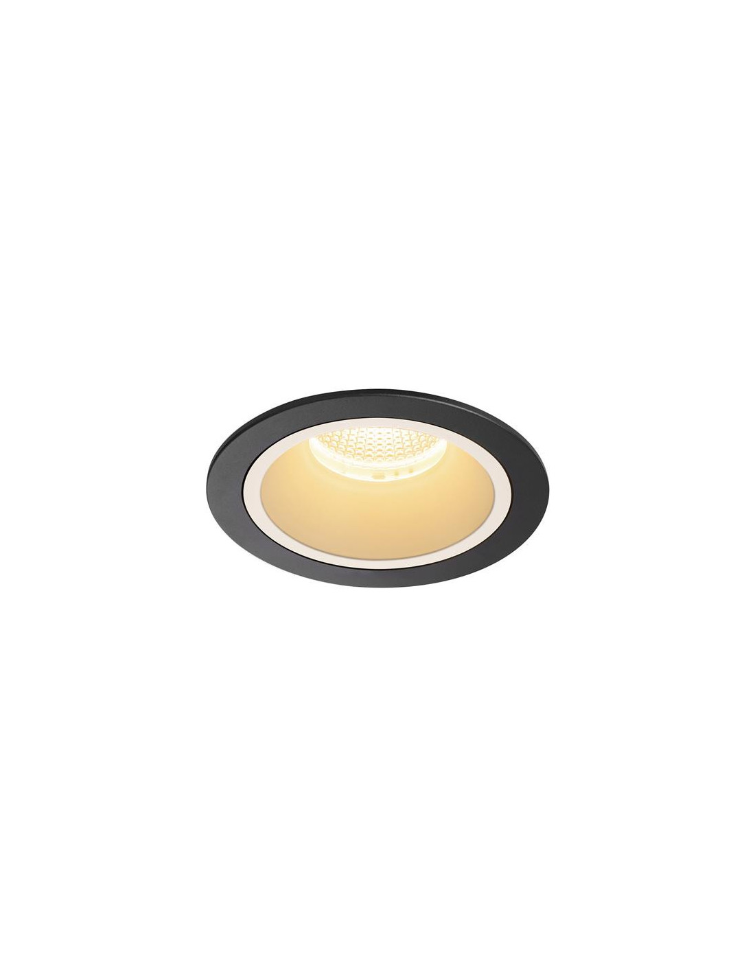Numinos DL L plafonnier encastré LED noir/blanc 3000K 55°