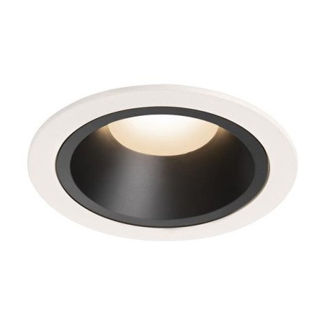 Numinos DL L plafonnier encastré LED blanc/noir 3000K 55°