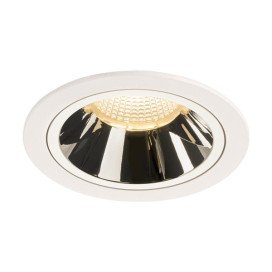 Numinos DL L plafonnier encastré LED blanc/chromé 3000K 55°