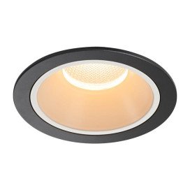 Numinos DL XL plafonnier encastré LED noir/blanc 2700K 20°