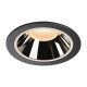 Numinos DL XL plafonnier encastré LED noir/chromé 2700K 20°