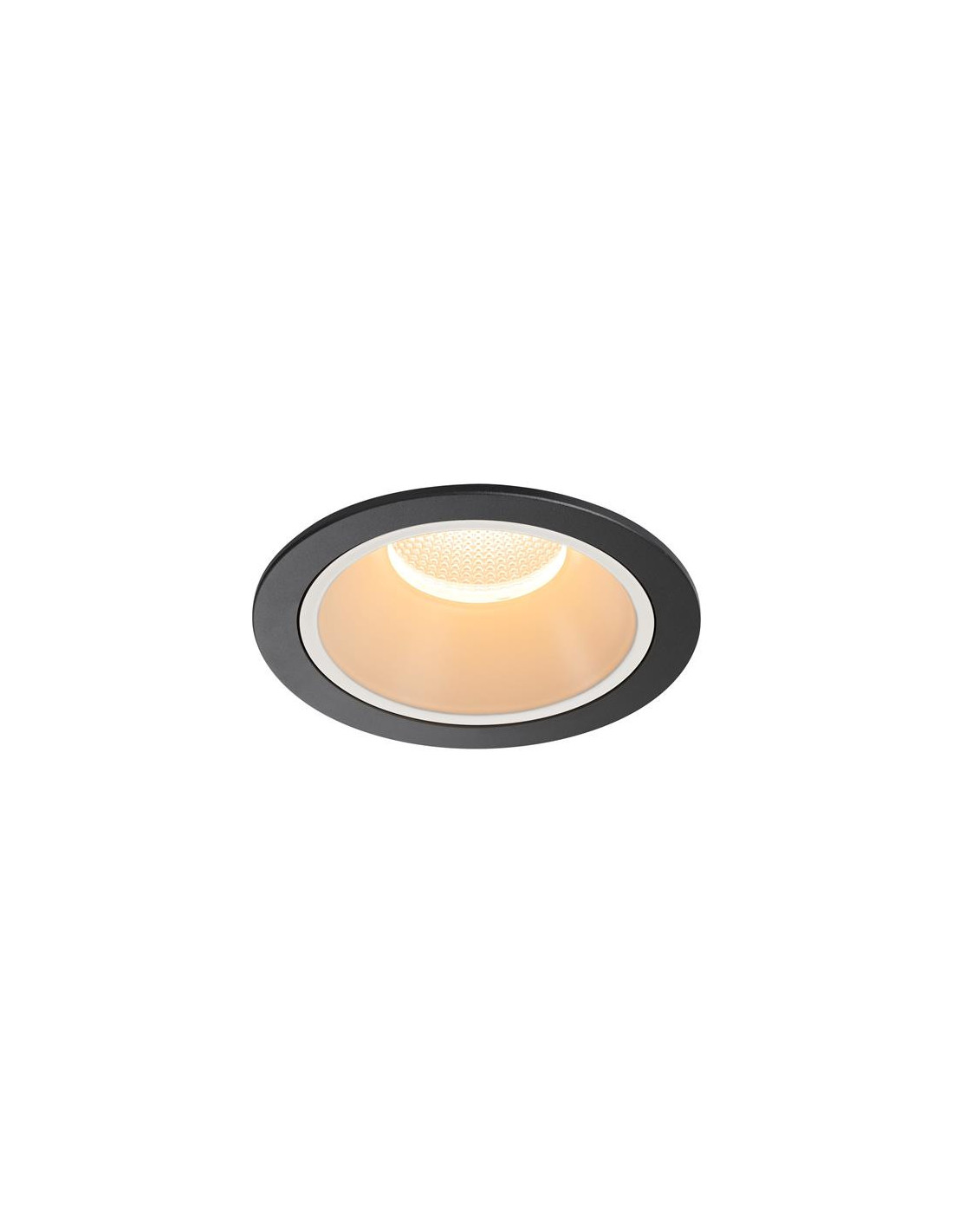 Numinos DL XL plafonnier encastré LED noir/blanc 2700K 55°