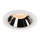 Numinos DL XL plafonnier encastré LED blanc/chromé 2700K 40°