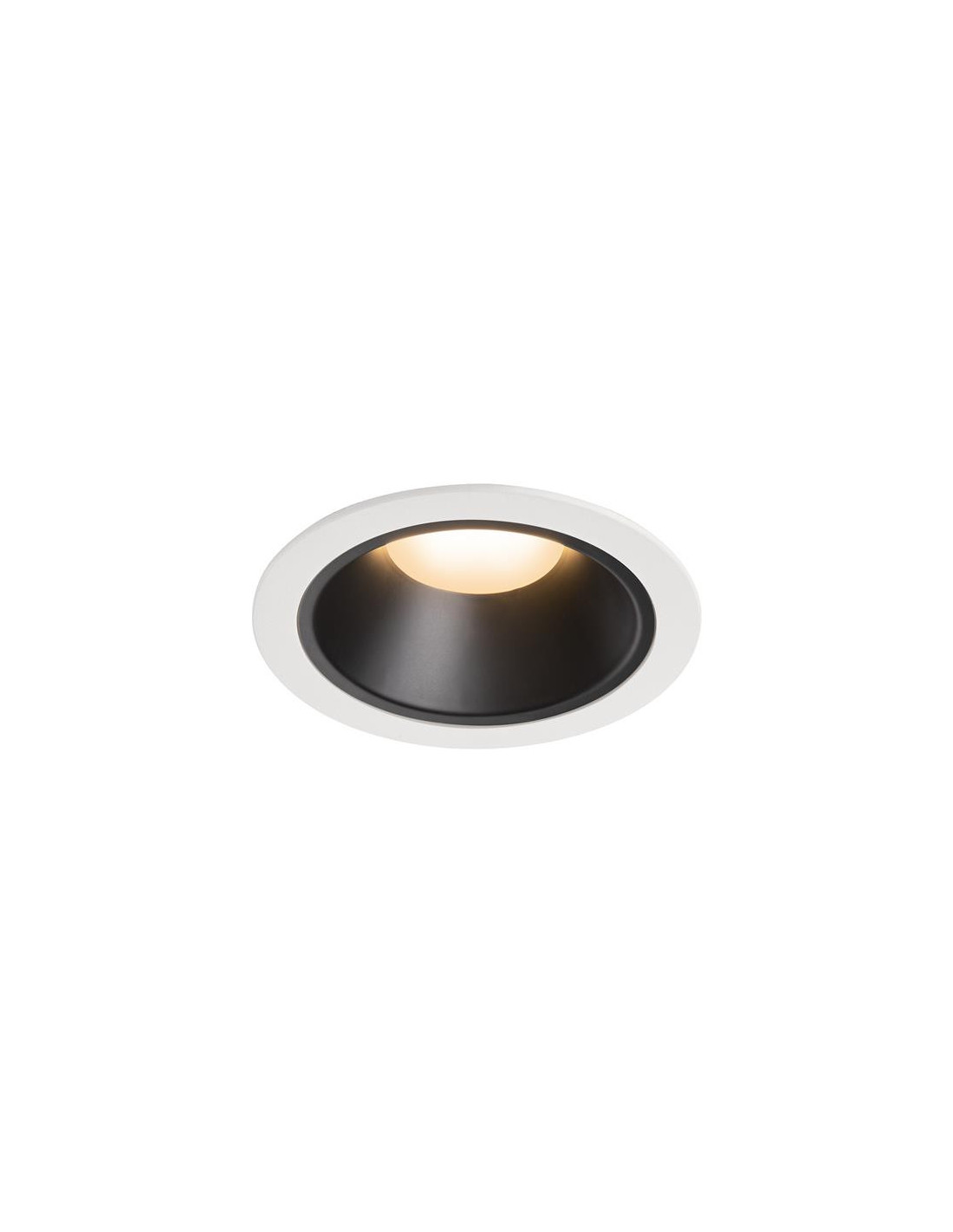 Numinos DL XL plafonnier encastré LED blanc/noir 2700K 55°
