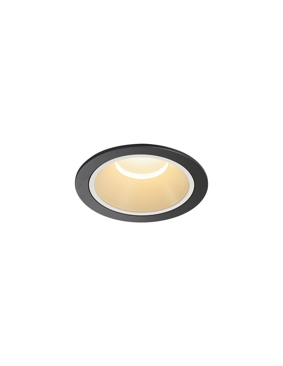 Numinos DL XL plafonnier encastré LED noir/blanc 3000K 20°