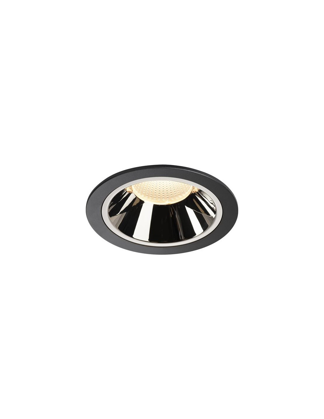 Numinos DL XL plafonnier encastré LED noir/chromé 3000K 40°