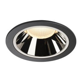 Numinos DL XL plafonnier encastré LED noir/chromé 3000K 55°