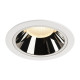 Numinos DL XL plafonnier encastré LED blanc/chromé 3000K 20°