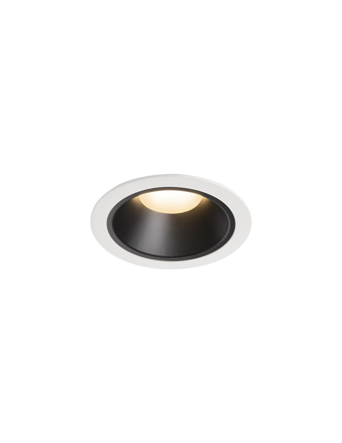 Numinos DL XL plafonnier encastré LED blanc/noir 3000K 55°