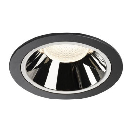 Numinos DL XL plafonnier encastré LED noir/chromé 4000K 20°