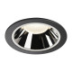 Numinos DL XL plafonnier encastré LED noir/chromé 4000K 20°