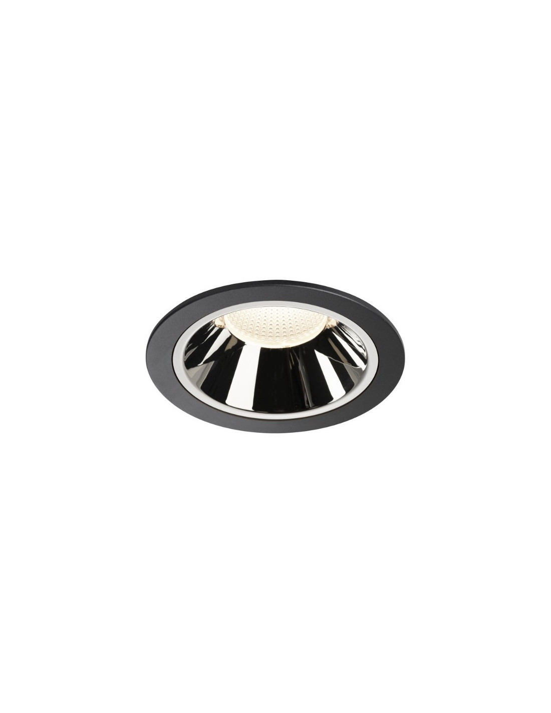 Numinos DL XL plafonnier encastré LED noir/chromé 4000K 40°