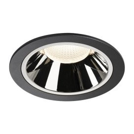 Numinos DL XL plafonnier encastré LED noir/chromé 4000K 55°