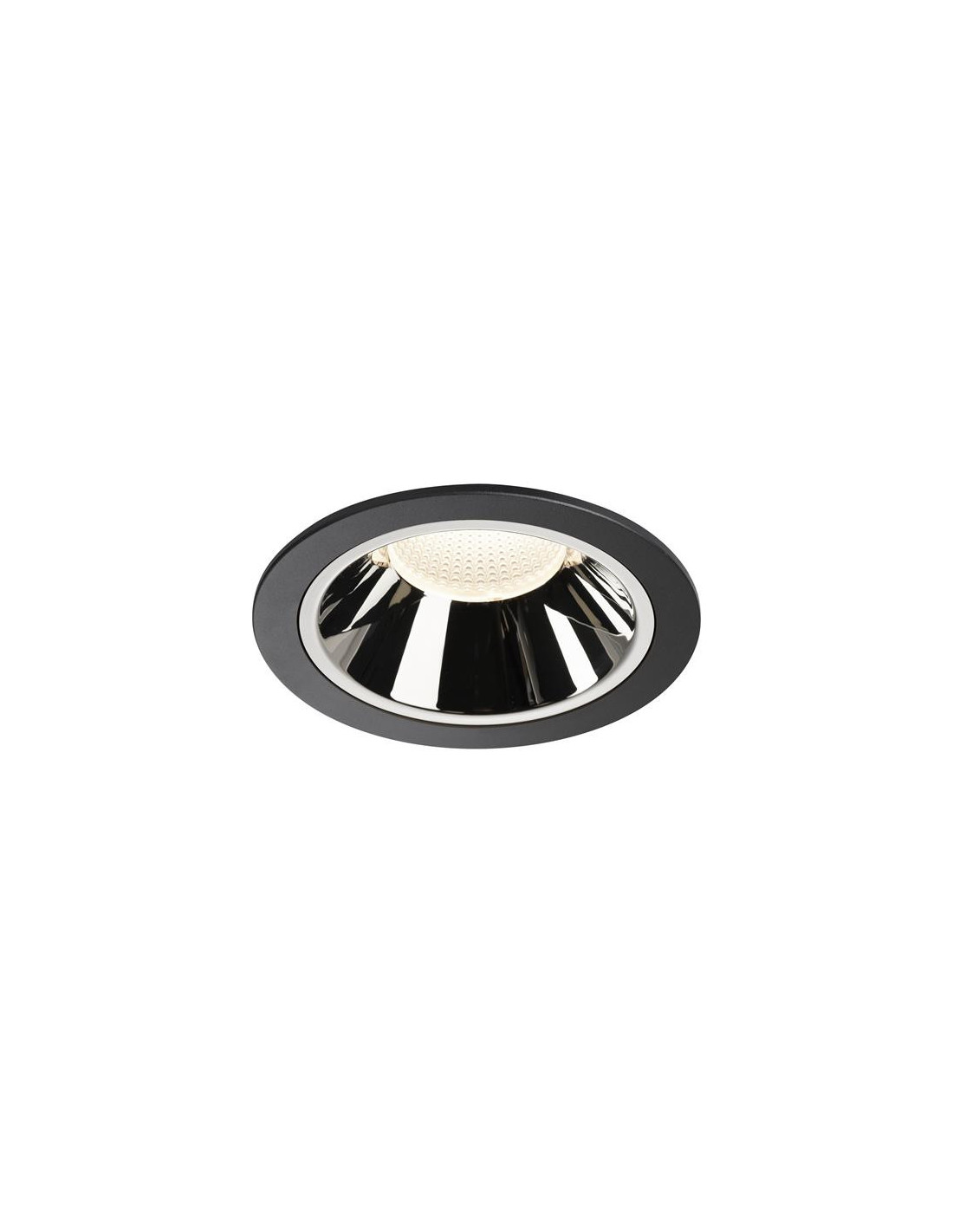 Numinos DL XL plafonnier encastré LED noir/chromé 4000K 55°
