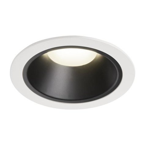 Numinos DL XL plafonnier encastré LED blanc/noir 4000K 20°