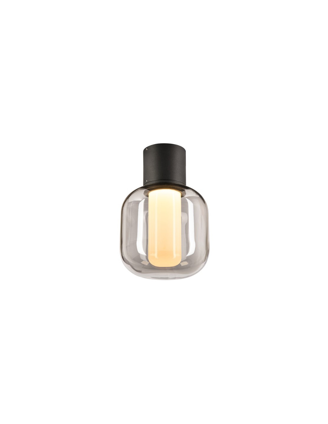 Ovalisk CL lampe montée au plafond LED outdoor anthracite CCT switch 3000/4000K