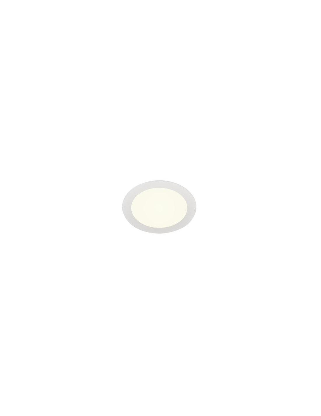 Senser 18 DL plafonnier encastré LED rond blanc 4000K
